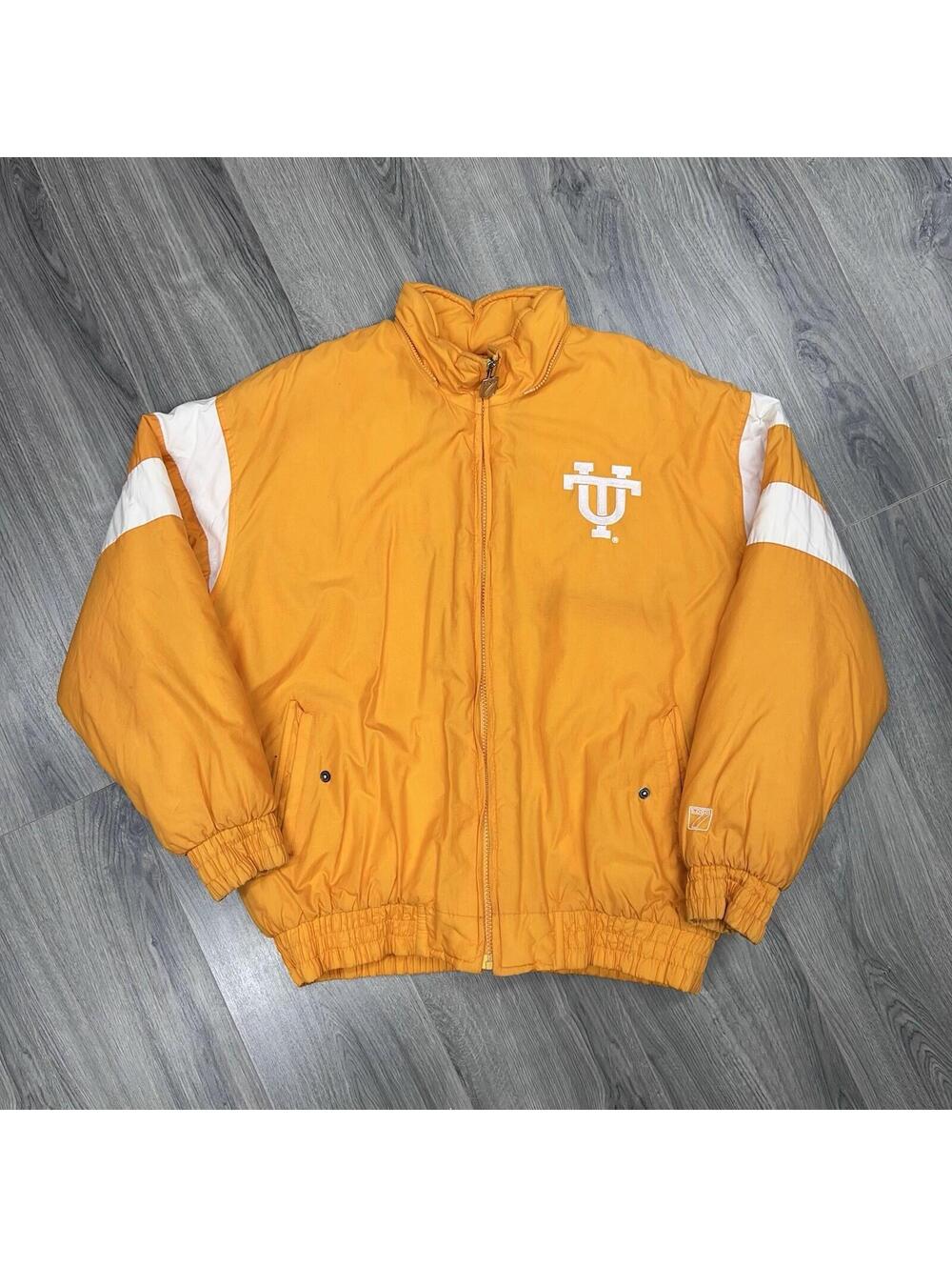Vintage 90S Logo 7 Tennessee University Volunteers Puffer Jacket XL RARE MEN